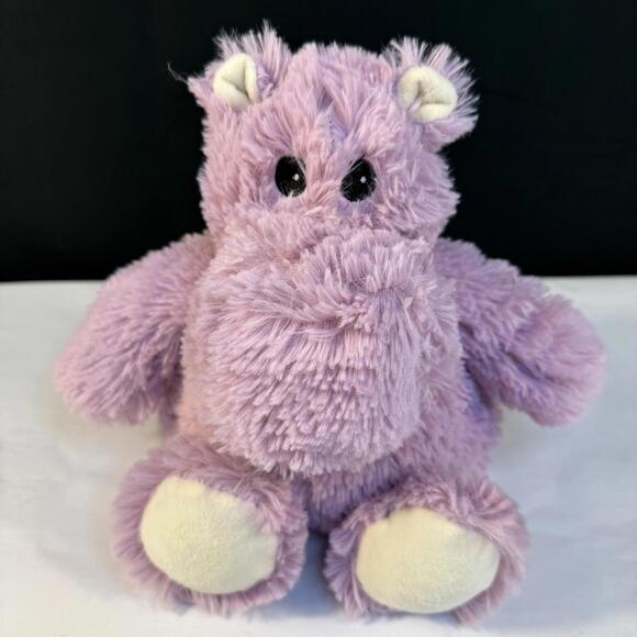 Warmies Microwavable Plush Lavender Hippo 13" X8”x 6” Scented Cozy Heat Pack - Picture 2 of 7
